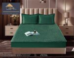 Husă Pat tip Topper cu elastic + 2 fețe de pernă 160x200 cm  JOJTC16001