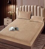 Husă Pat tip Topper cu elastic + 2 fețe de pernă 160x200 cm JOJTC16003 - imagine 2