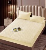 Husă Pat tip Topper cu elastic + 2 fețe de pernă 160x200 cm JOJTC16007 - imagine 2