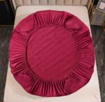 Husă Pat tip Topper cu elastic + 2 fețe de pernă 160x200 cm JOJTC16009 - imagine 2