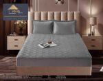 Husă Pat tip Topper cu elastic + 2 fețe de pernă 160x200 cm JOJTC16011