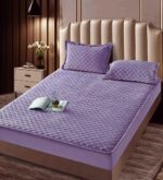 Husă Pat tip Topper cu elastic + 2 fețe de pernă 180x200 cm JOJTC18006 - imagine 2