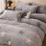 Set lenjerie cocolino pufoasa, cu elastic, pat 2 persoane, 4 piese - imagine 2