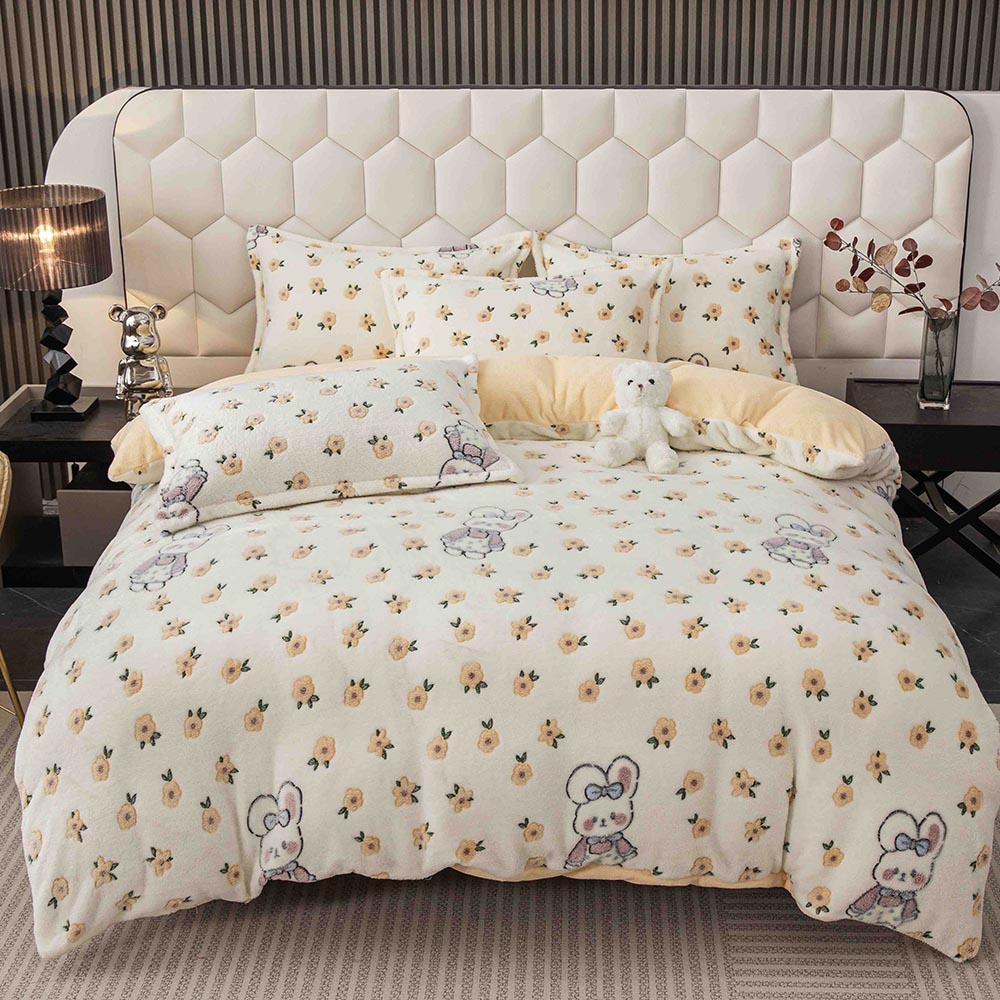 JOLCD28-01.jpg Set lenjerie cocolino pufoasa, cu elastic, pat 2 persoane, 4 piese - imagine 1