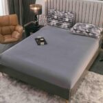 Set lenjerie cocolino pufoasa, model dungi groase, cu elastic, pat 2 persoane, 4 piese - imagine 3