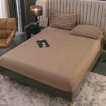 Set lenjerie cocolino pufoasa, model dungi groase, cu elastic, pat 2 persoane, 4 piese - imagine 3