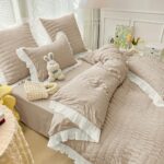 Lenjerie Creponata , Pat Dublu , 6 Piese JOLFCRP05 - imagine 2