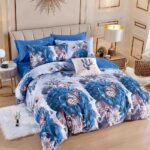 Lenjerie de Pat Dublu Țesătură tip Finet, 6 piese JOLFD47