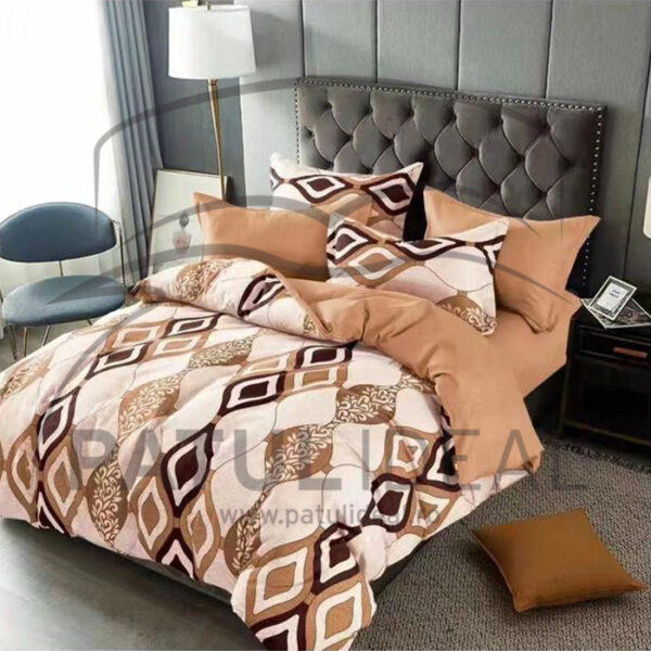 Lenjerie de pat  pentru pat dublu  - finet , 6 piese LF7-AB-670