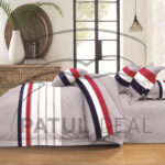 Lenjerie de pat  pentru pat dublu  - finet , 6 piese LF7-AB-472