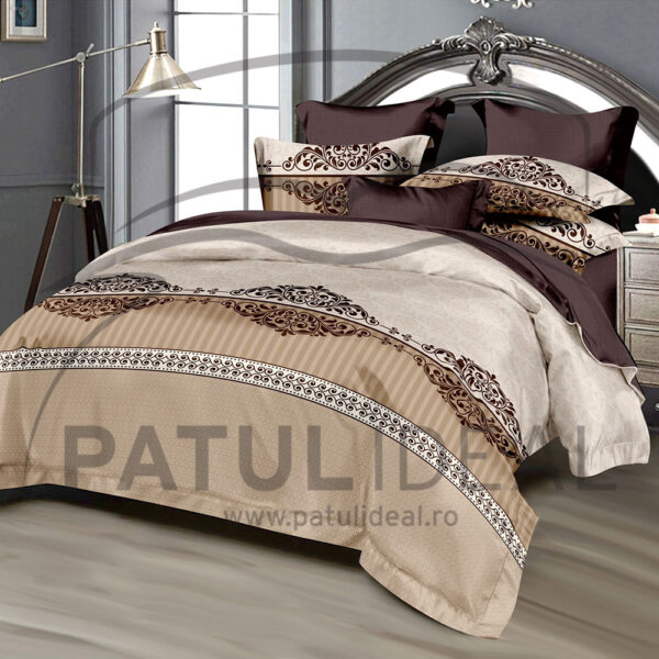 Lenjerie de pat  pentru pat dublu  - finet , 6 piese LF7-20051