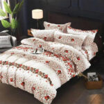 Lenjerie de pat  pentru pat dublu  - finet , 6 piese LF7-AB-643