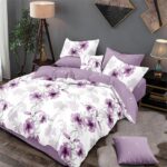 Lenjerie de pat  pentru pat dublu  - finet , 6 piese LF7-AB-408