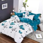 Lenjerie de pat  pentru pat dublu  - finet , 6 piese LF7-AB-603