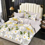 Lenjerie de pat  pentru pat dublu  - finet , 6 piese LF7-AB-662