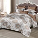 Lenjerie de pat  pentru pat dublu  - finet , 6 piese LF7-AB-980