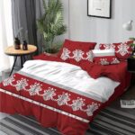 Lenjerie de pat  pentru pat dublu  - finet , 6 piese LF7-AB-730