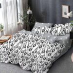 Lenjerie de pat  pentru pat dublu  - finet , 6 piese LF7-AB-680
