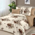 Lenjerie de pat  pentru pat dublu  - finet , 6 piese LF7-AB-1019