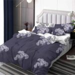 Lenjerie de pat  pentru pat dublu  - finet , 6 piese LF7-AB-768
