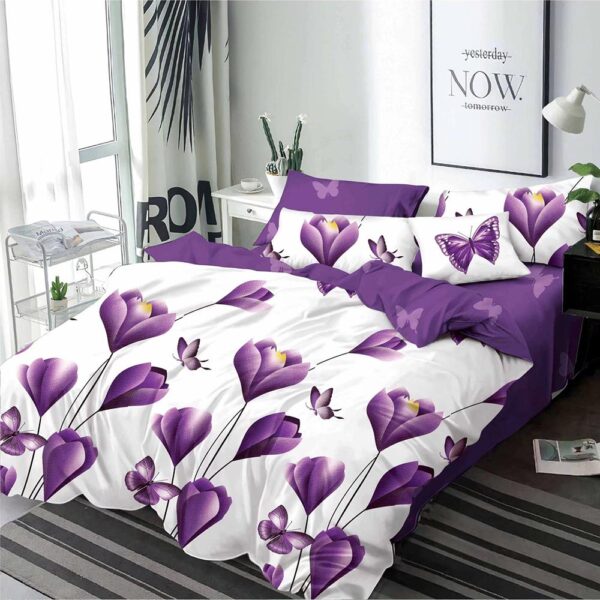 Lenjerie de pat  pentru pat dublu  - finet , 6 piese LF7-AB-774