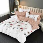 Lenjerie de pat  pentru pat dublu  - finet , 6 piese LF7-AB-666
