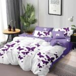 Lenjerie de pat  pentru pat dublu  - finet , 6 piese LF7-AB-447