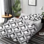 Lenjerie de pat  pentru pat dublu  - finet , 6 piese LF7-AB-765