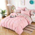Lenjerie de pat  pentru pat dublu  - finet , 6 piese LF7-AB-609