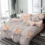 Lenjerie de pat  pentru pat dublu  - tesatura tip finet , 6 piese LF7-20227