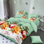 Lenjerie de pat  pentru pat dublu  Craciun  - finet , 6 piese LF7XMAS-20003