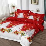 Lenjerie de pat  pentru pat dublu  Craciun  - finet , 6 piese LF7XMAS-9
