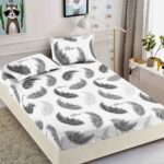 Husa Pat Dublu cu elastic cu 2 fete de perna, tesaturaTip Finet JOJHP108