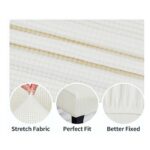 Set Huse Scaune, 6 Piese, cu Elastic , Alb HSG0001 - imagine 2