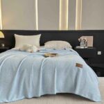 Pătură Jojo Home din Cașmir Artificial 200x230 cm, Bleu - imagine 2