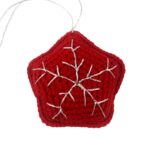Decoratiuni Brad  Craciun- Crosetate, Handmade, Set 4 - imagine 4