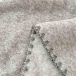 Pătură Tip Șal Premium Cu Capsa din Cașmir Artificial 100x140 cm - Gri - imagine 5