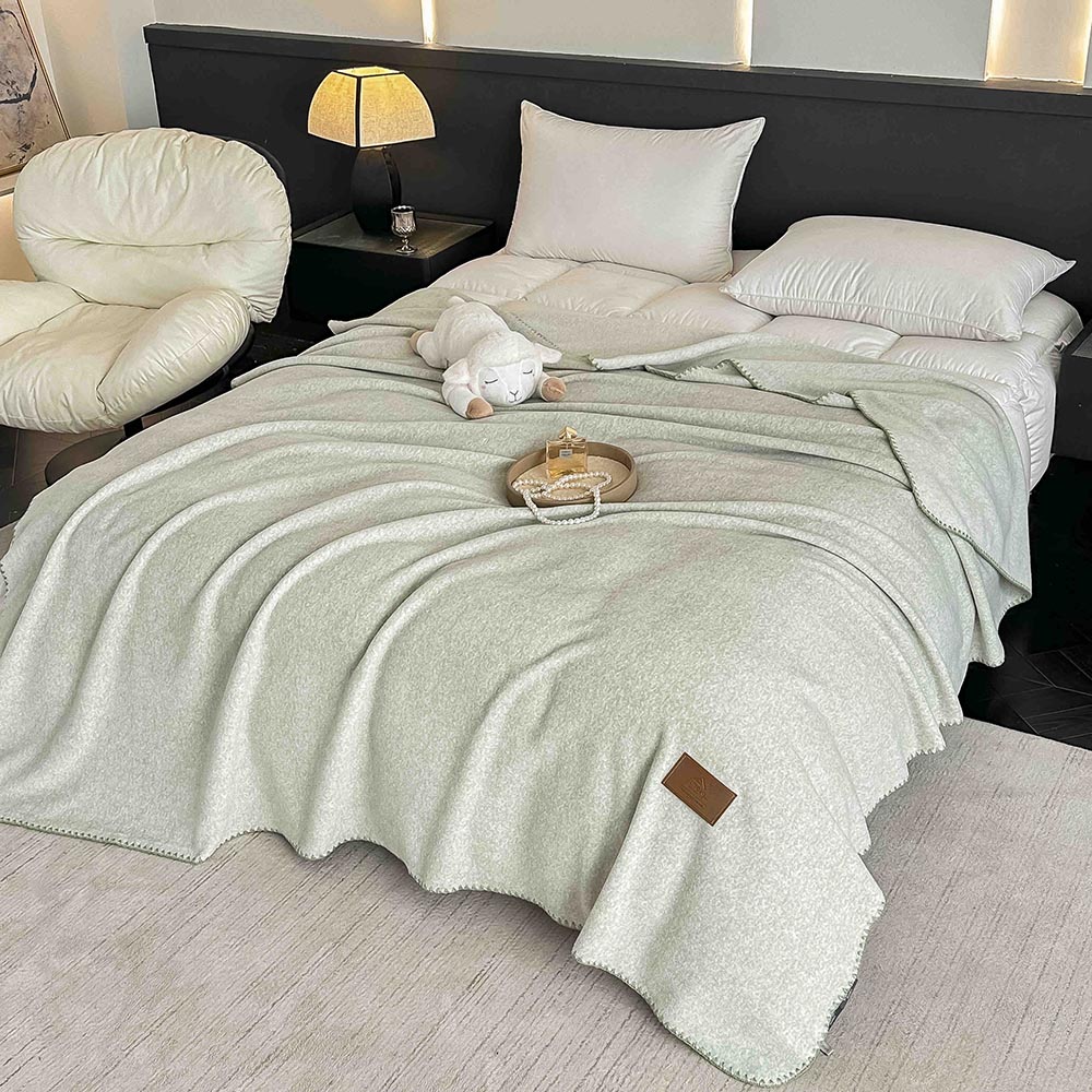 ment1.jpg Pătură Jojo Home din Cașmir Artificial 200x230 cm, Verde Mentă - imagine 1