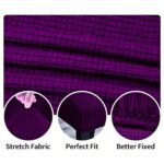 Set Huse Scaune, 6 Piese, cu Elastic , Mov - imagine 2