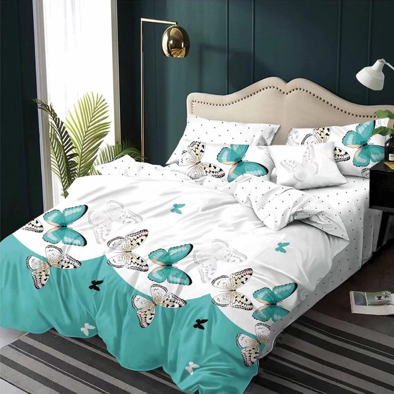 product_7065.jpg Lenjerie de pat pentru pat dublu - material textil tip finet , 6 piese LF7-20210 - imagine 1