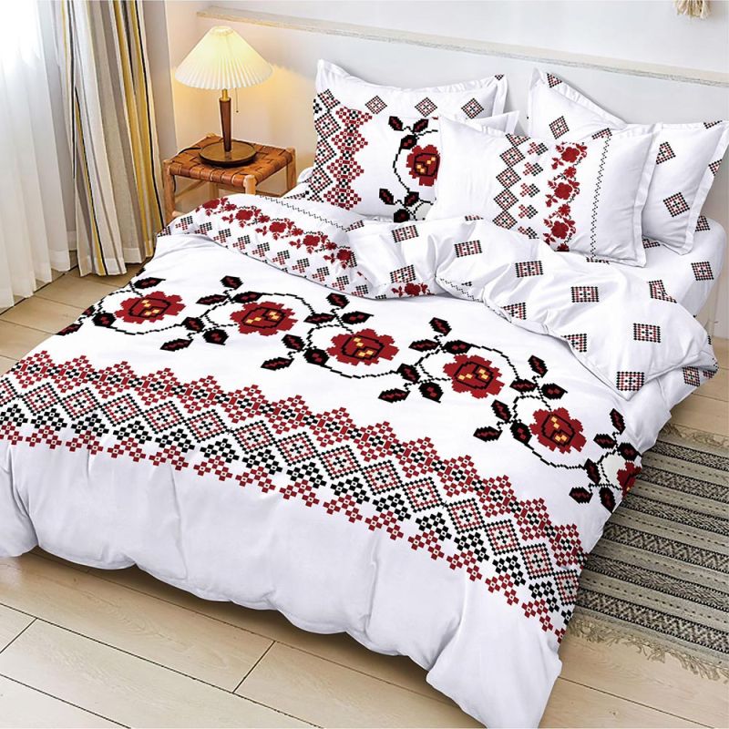 product_7094.jpg Lenjerie de pat pentru pat dublu - material textil tip finet , 6 piese LF7-20239 - imagine 1