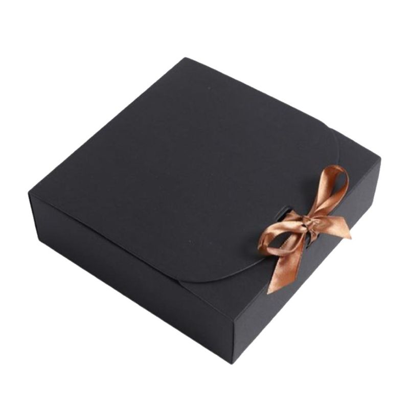 product_7177.jpg Cutie cadou din carton subțire cu fundiță - 16.5x16.5x5 cm - Set 10 Buc - imagine 1