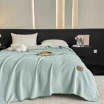 Pătură Jojo Home din Cașmir Artificial 200x230 cm, Turqoise - imagine 2